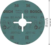 Диск Bosch PRO R780 из фиброцемента 125 мм G36 для шлифовки.