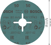 Диск Bosch PRO R780 из фиброцемента, зернистость 125 мм, 50.