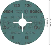 Диск Bosch PRO R780 из фиброцемента, зернистость 120, 125 мм.