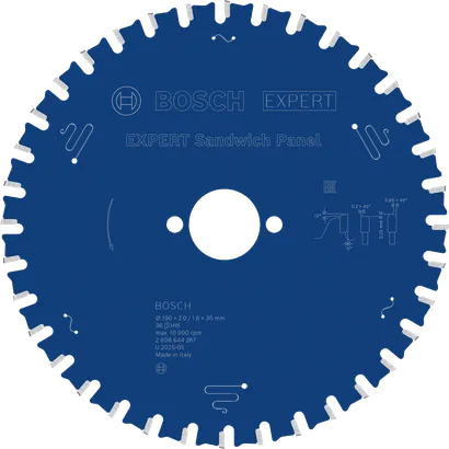 Пильный диск для сэндвич-панелей Bosch EXPERT 190 мм.