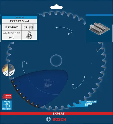 Пильный диск Bosch EXPERT стальной 254×25,4 мм T60.