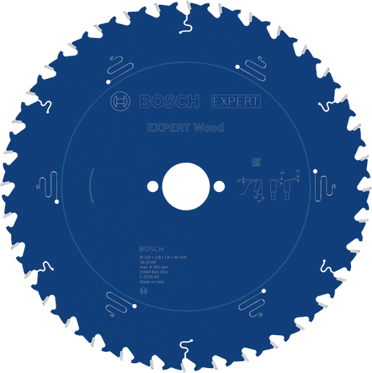 Пильный диск Bosch EXPERT Wood, 235 мм, 36 зубцов.