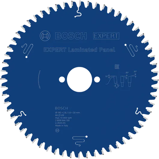 Пильный диск Bosch EXPERT для ламинированных панелей, 60 зубьев.