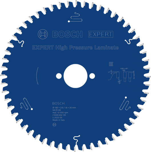 Пильный диск Bosch EXPERT High Pressure Laminate, 190 мм.