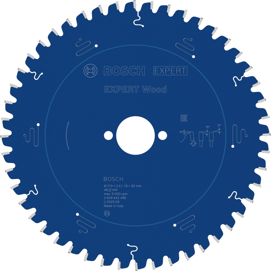 Пильный диск Bosch EXPERT Wood, 48 зубцов.