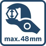 Диаметр резки 48 мм.