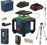 Комплект лазерного нивелира Bosch GRL18V-3-31G.