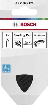 Шлифовальная накладка Bosch для GDA 280E с застежкой-липучкой.