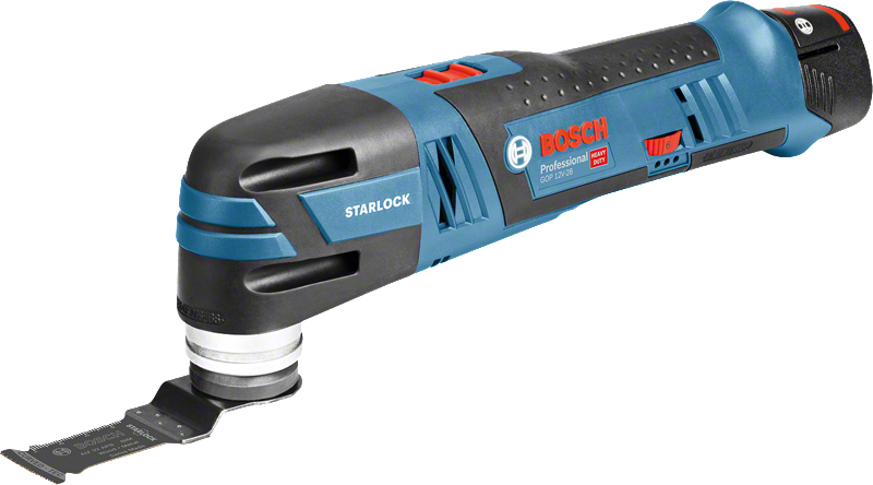 أداة متعددة الاستخدامات لاسلكية Bosch GOP 12V-28 مع شفرة Starlock.
