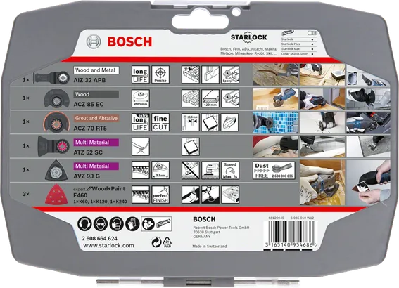 طقم Bosch ستارلوك للتجديد بشفرات متعددة المواد.