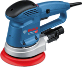 ماكينة الصنفرة العشوائية Bosch GEX 34-150 مع وسادة 150 مم.