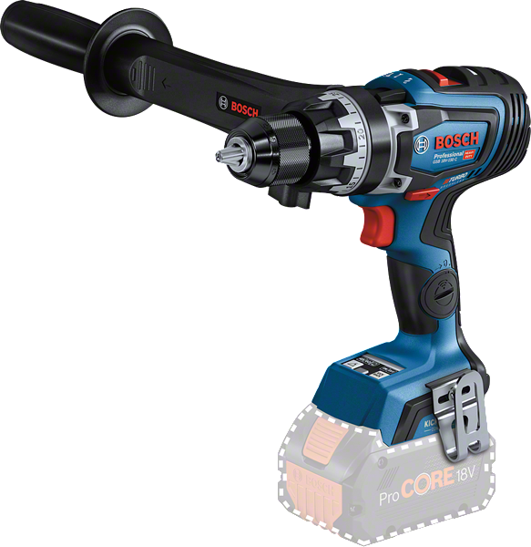 مثقاب لاسلكي Bosch GSB 18V-150 C بمقبض جانبي.