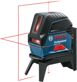 أداة تسوية ليزرية مدمجة من Bosch GCL 2-15 مع خاصية التسوية الذاتية.