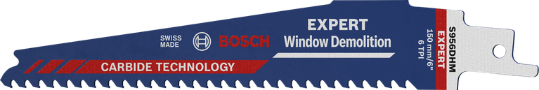 شفرة المنشار الترددي لهدم النوافذ من Bosch EXPERT.