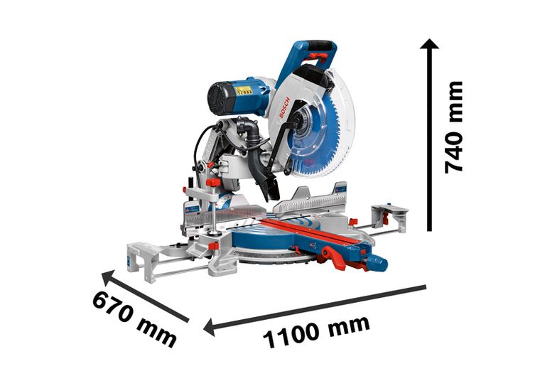 منشار ميتري Bosch GCM 12 GDL بشفرة 305 ملم.
