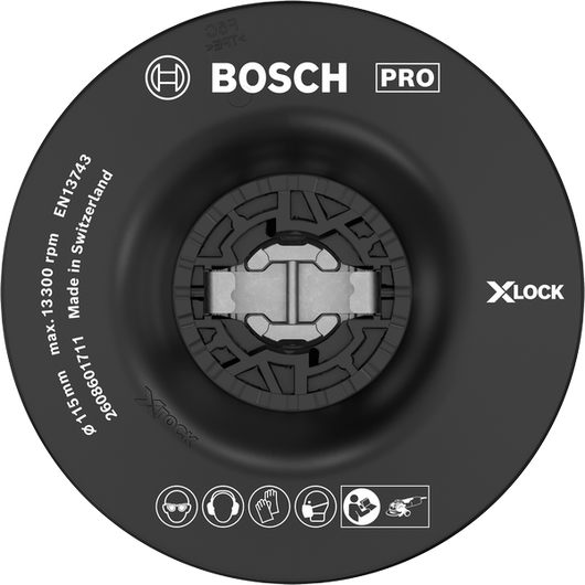 ملحق Bosch PRO Backing Pad Soft مقاس 115 مم X-Lock.