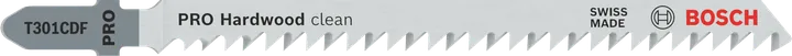 شفرة المنشار الكهربائي Bosch PRO T301CDF لتنظيف الخشب الصلب.
