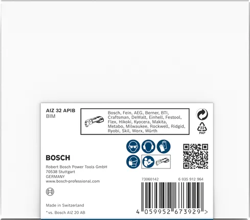 شفرة القطع الغاطسة Bosch PRO AIZ 32 APIB مقاس 32×50 مم.