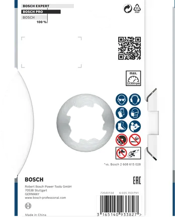 قرص الماس متعدد المواد من Bosch PRO X-Lock مقاس 115 مم.