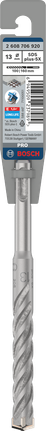 مثقاب مطرقة Bosch PRO SDS plus-5X مقاس 13×100×160 مم.