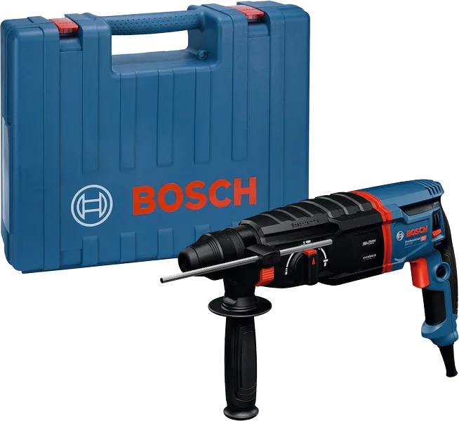 مثقاب مطرقة دوارة من Bosch GBH 2-26 مع حقيبة حمل.