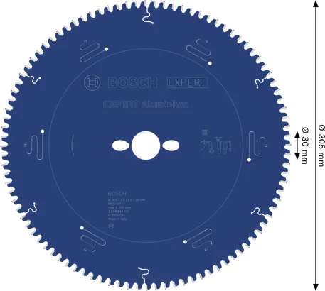 شفرة المنشار الدائرية المصنوعة من الألومنيوم Bosch EXPERT مقاس 305 مم لقطع المعادن بدقة.