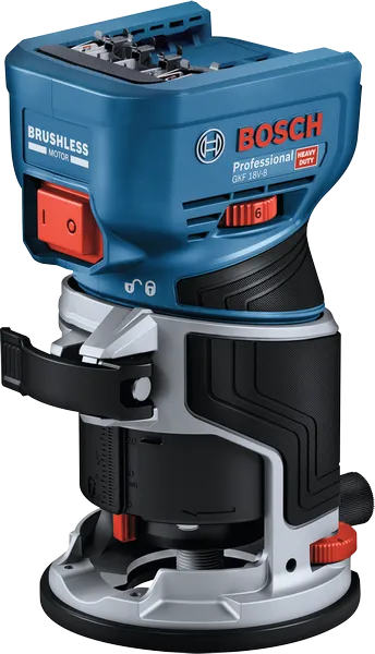جهاز توجيه لاسلكي محمول باليد من Bosch GKF 18V-8، محرك بدون فرش.