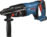 مطرقة دوارة لاسلكية من Bosch GBH 18V-26 D مع نظام SDS plus.