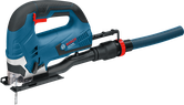 منشار بانوراما Bosch GST 90 BE مع ملحق شفط الغبار.