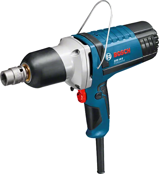 مفتاح التأثير Bosch GDS 18 E مع حامل بت مربع مقاس 1/2 بوصة.