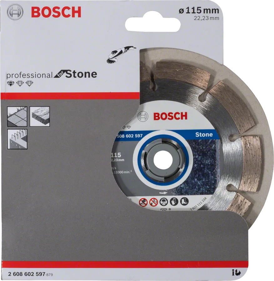 Bosch diamond cutting disc for stone 115 mm.