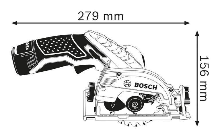 Circular saw dimensions.