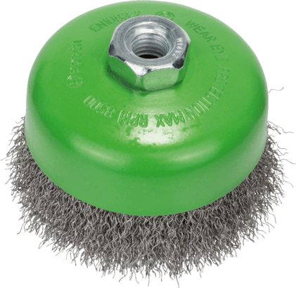 3 Nyalox Cup Brush For Angle Grinder — Wane+Flitch