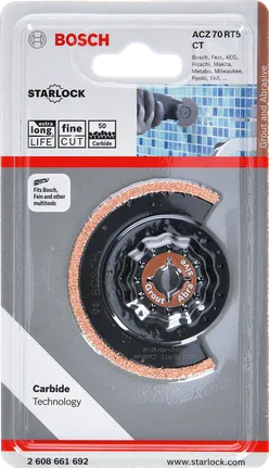 Bosch carbide segment saw blade ACZ 70 RT5 3/8″.