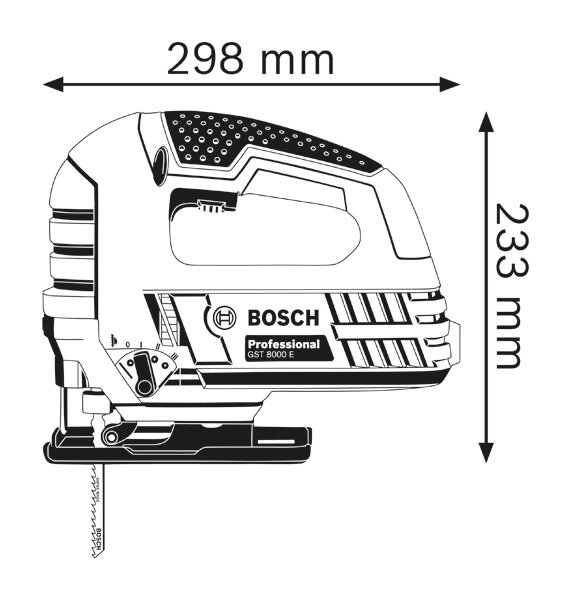 Bricoland - Outillage électroportatif - Scie sauteuse GST 8000 E  Professional - Bosch