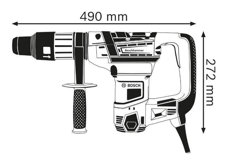 GBH 5-40 D Rotary Hammer with SDS max | Bosch Professional