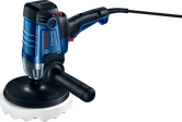 Bosch GPO 950 polisher with 950W input and side handle.