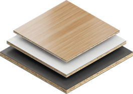 Plastic coated boards