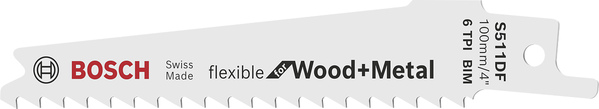 Bosch S511DF jigsaw blade for wood and metal.