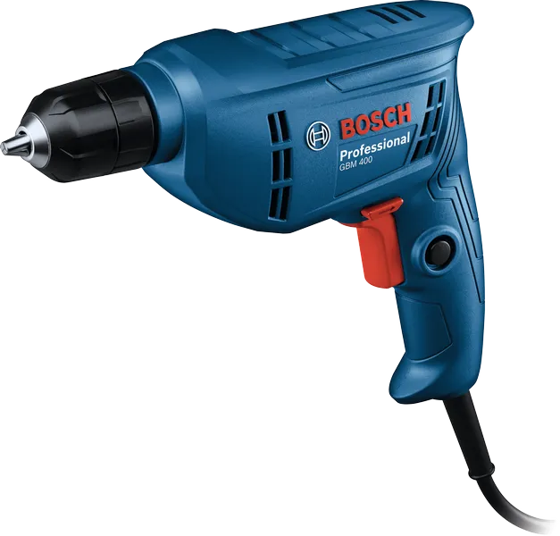 Bosch GBM 400 drill with ergonomic grip.