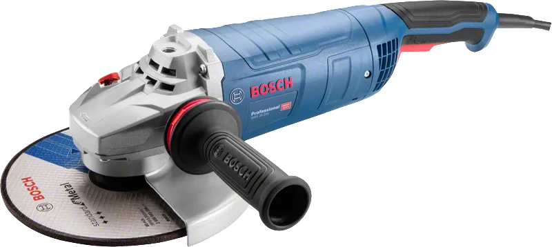 Bosch GWS 26-230 angle grinder with side handle.