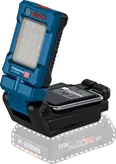 Bosch GLI 18V-800 cordless work light with LED panel.