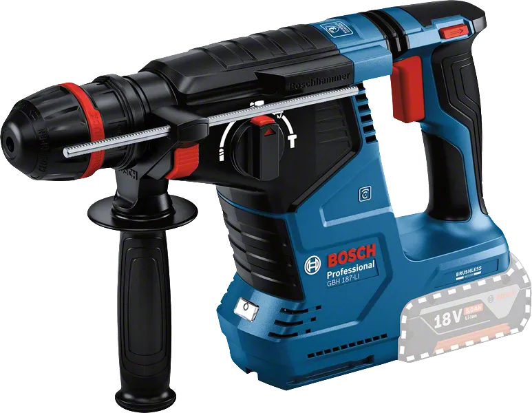 Bosch GBH 187-LI ONECHUCK cordless rotary hammer.