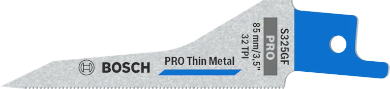 Bosch PRO Thin Metal S325GF blade for thin metal cutting.