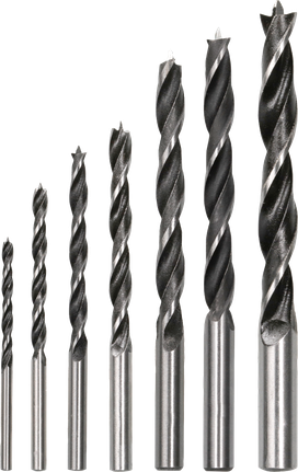 Bosch PRO Wood Brad Point Drill Bit Set, 7 pieces.