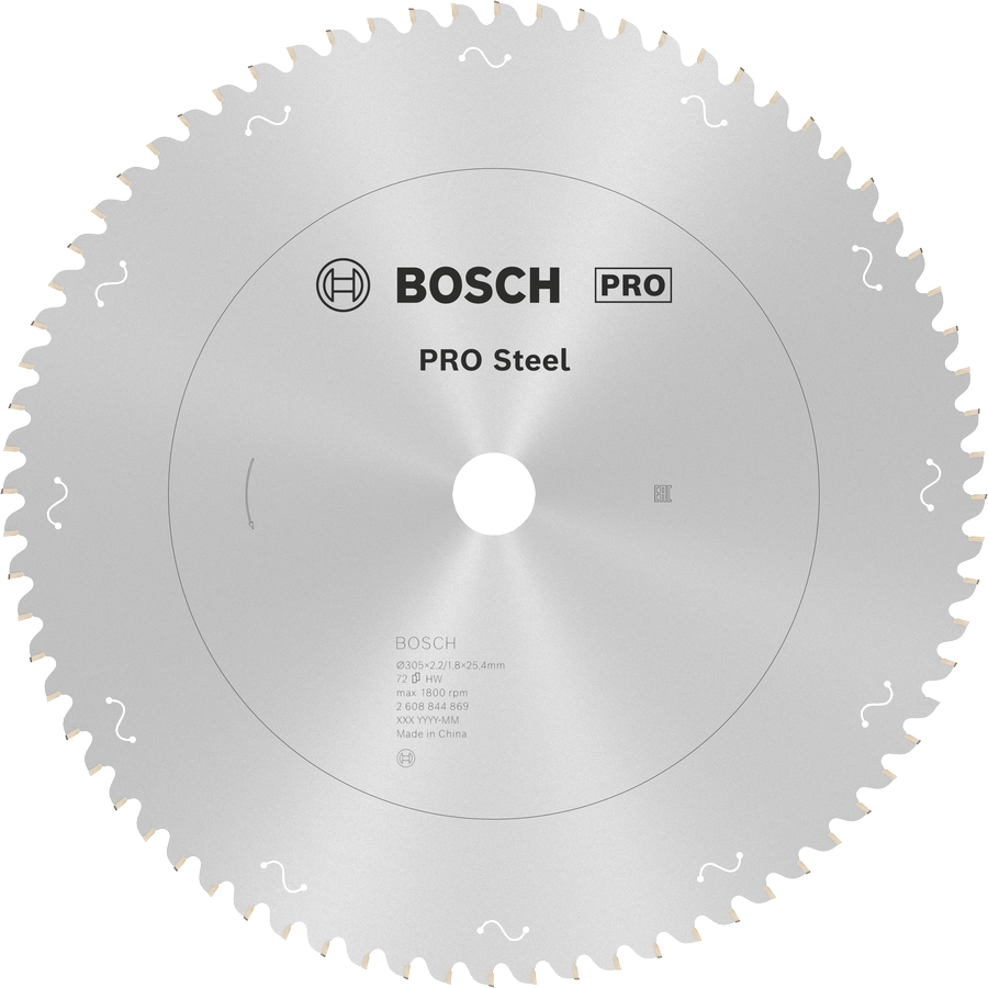 Bosch PRO Steel circular saw blade 305mm 72 teeth.