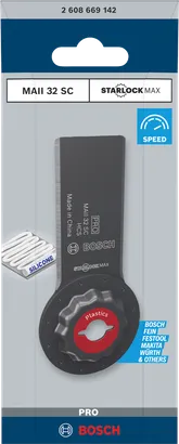Bosch MAII 32 SC StarlockMax multitool blade 32×55mm.