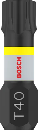 Bosch PRO Torx Impact Bit T40 25 mm with yellow ring.