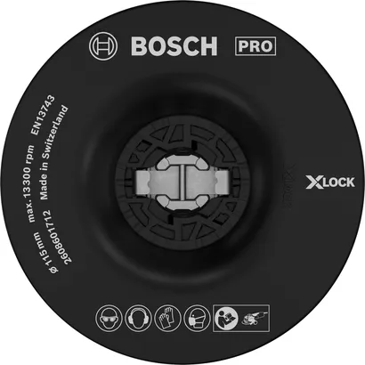 Bosch PRO Backing Pad Medium 115 mm X-Lock accessory.