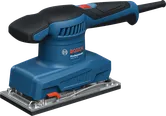 Bosch GSS 20-18 orbital sander for smooth sanding.